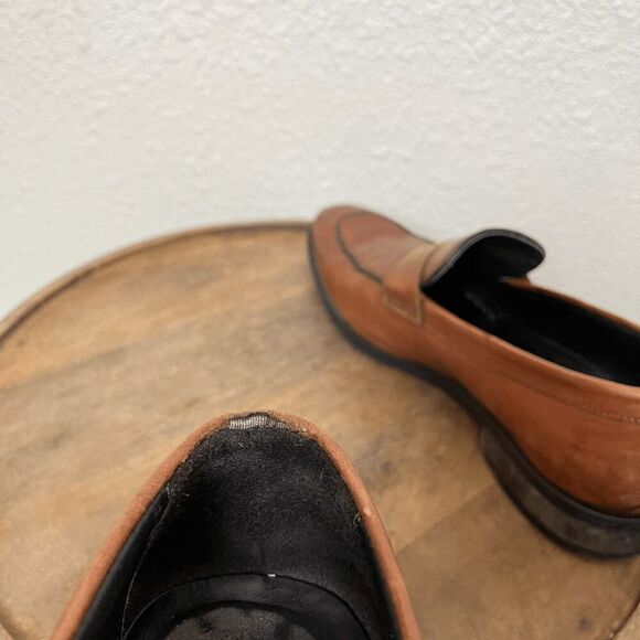 To Boot New York Dupont Brown Leather Penny Loafers Men's Size 10.5 - Picture 10 of 12